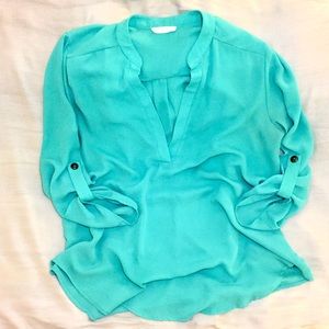 Turquoise Lush Blouse